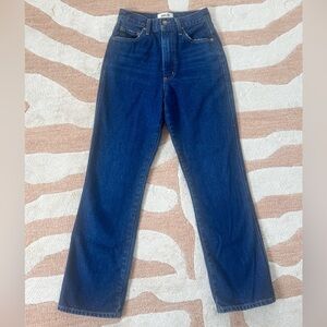 Agolde Pinch Waist Indigo High-Rise Straight Jeans